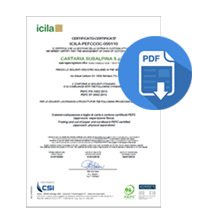 Certificato PEFC Cartaria Subalpina